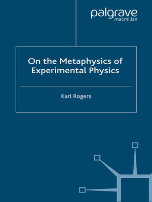 cover image of On the Metaphysics of Experimental Physics